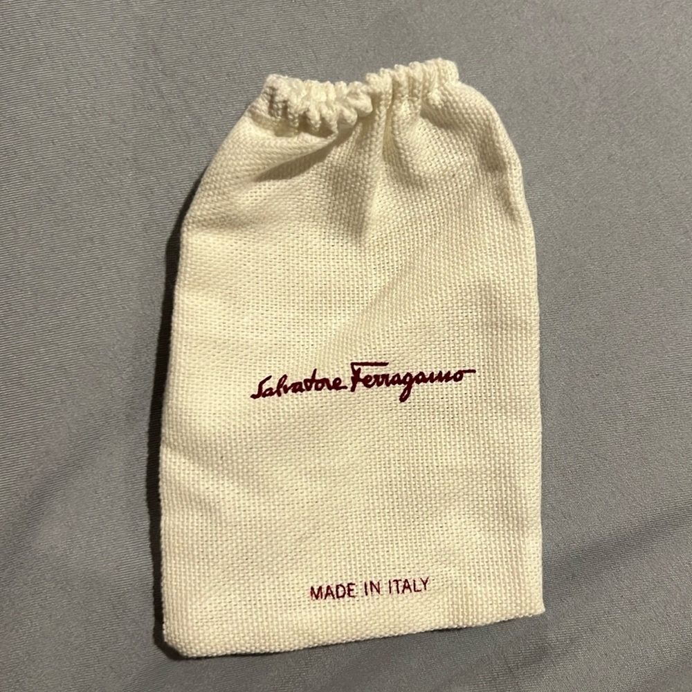Small Dust bag for Salvatore Ferragamo earrings or cufflinks